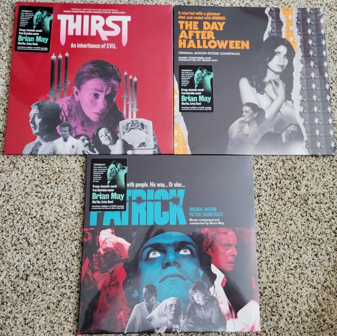 BRIAN MAY Horror Soundtrack 3 LP Lot Patrick Thirst Day After SEALED RSD 2015