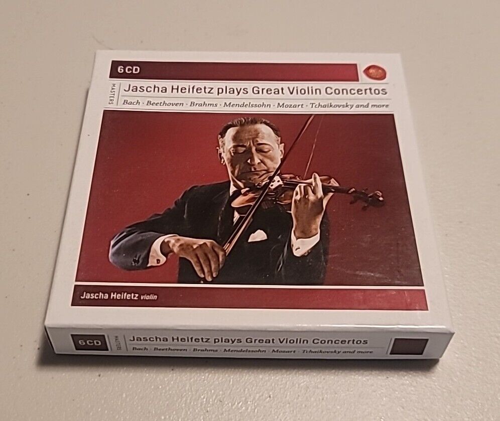 Jascha Heifetz -  Jascha Heifetz Plays Great Violin Concertos (6 CD Set 2010)