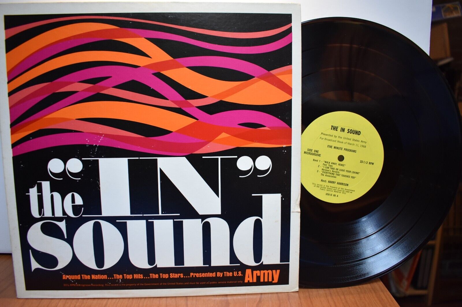 Harry Harrison U.S. Army The “In” Sound March 11, 1968 LP Five Minute Programs M
