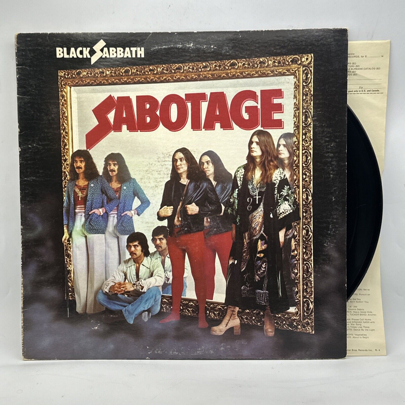 Black Sabbath - Sabotage - 1975 US 1st Press Album VG++ Ultrasonic Clean