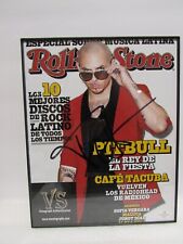 Pit Bull Vanity Cover Rolling Stones Spanish Version Signed Print COA  picture