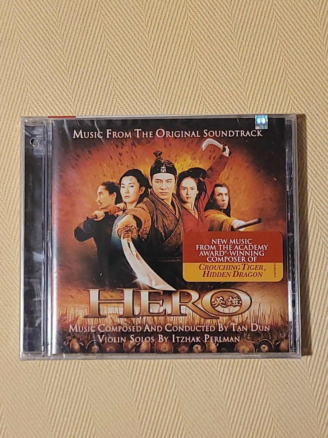HERO Original Soundtrack Tan Dun, Itzhak Perlman Like New (Crouching Tiger) CD