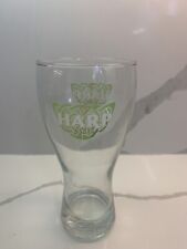 Harp Lager Double Logo Beer Glasses Etched Bottom 18 oz 7 1/2