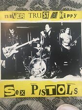 SEX PISTOLS Never Trust A Hippy ALBUM 1985 Vinyl VTG RARE PUNK ROCK Original picture