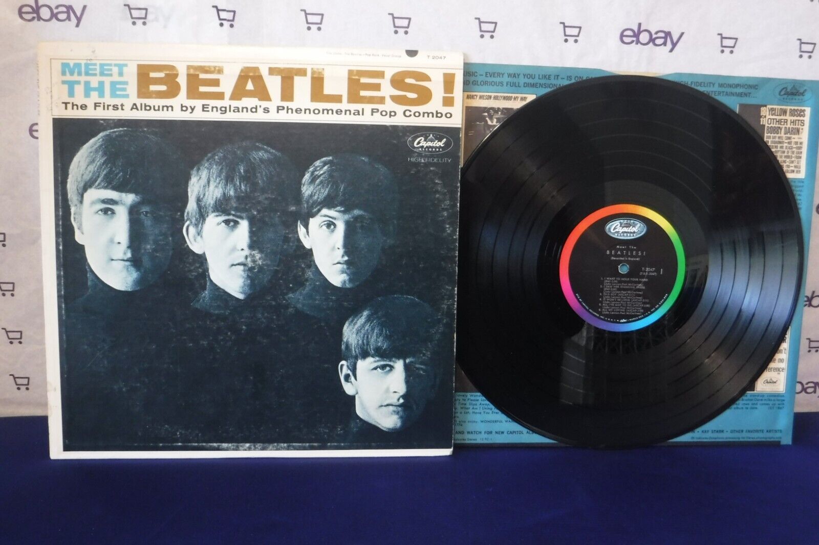 Meet The Beatles, 1964 Capitol Records T 2047 Mono Scranton Press Rock