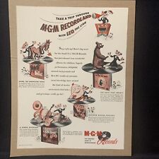 Vintage 1947 MGM records with Leo the Lion advertisement￼ picture