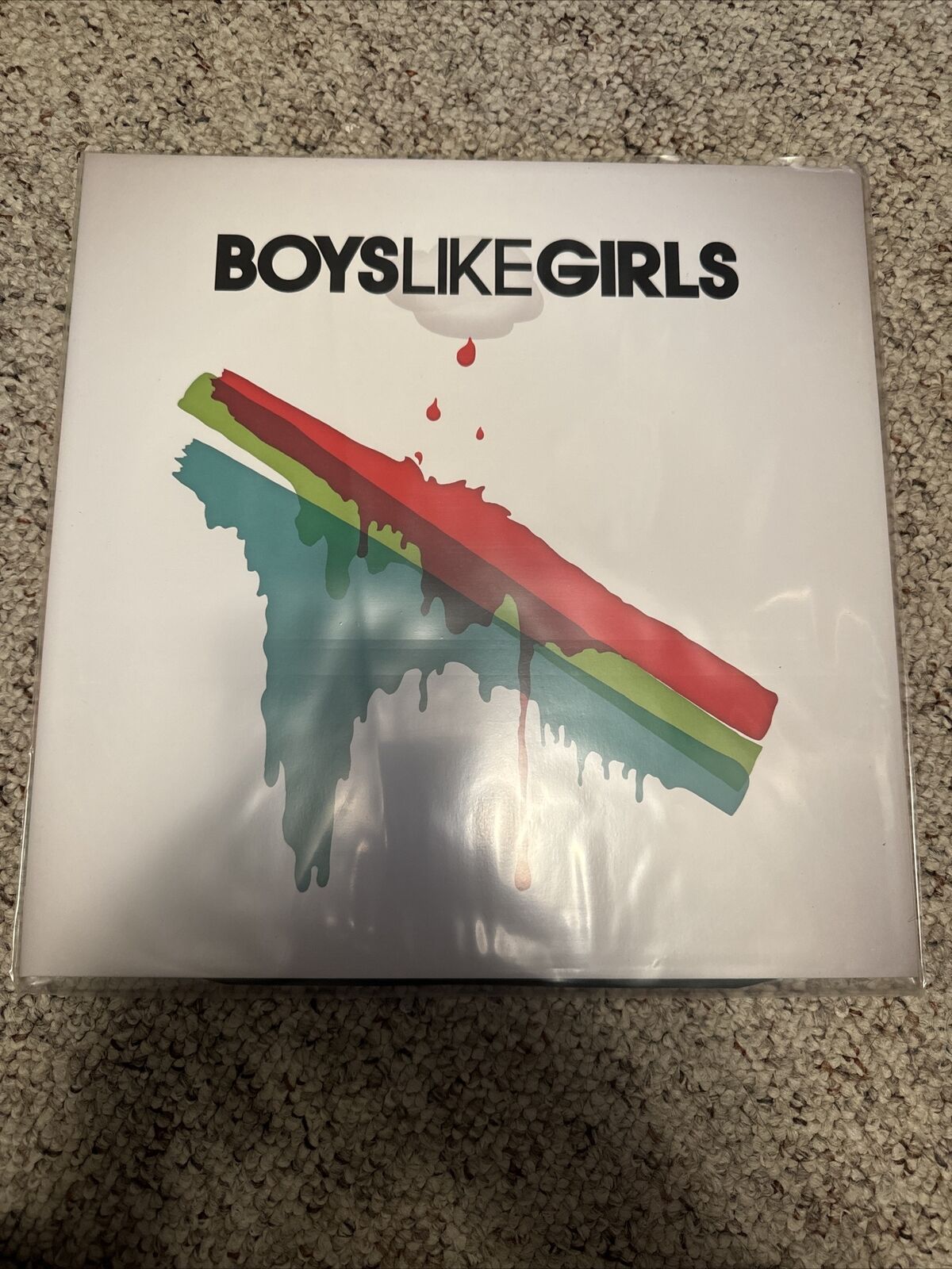 Boys Like Girls Self Titled Vinyl Clear White Split with Red Splatter Vinyl /500