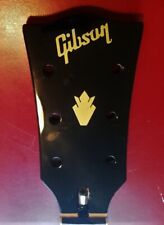2 Gibson Guitar Headstock Logos & 1 Crown, Die-Cut Vinyl Decal, OEM Size SG USA picture