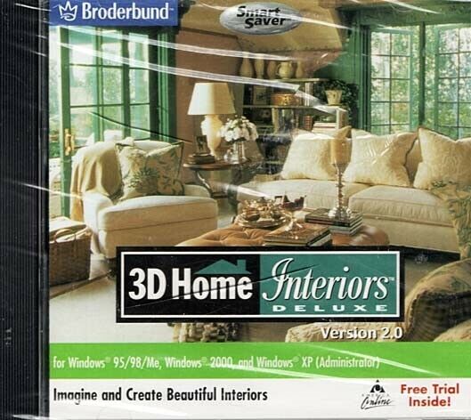 3D Home Interiors Deluxe 2 (Jewel Case) ~ Riverdeep ~ Non-Music ~ CD ~ New