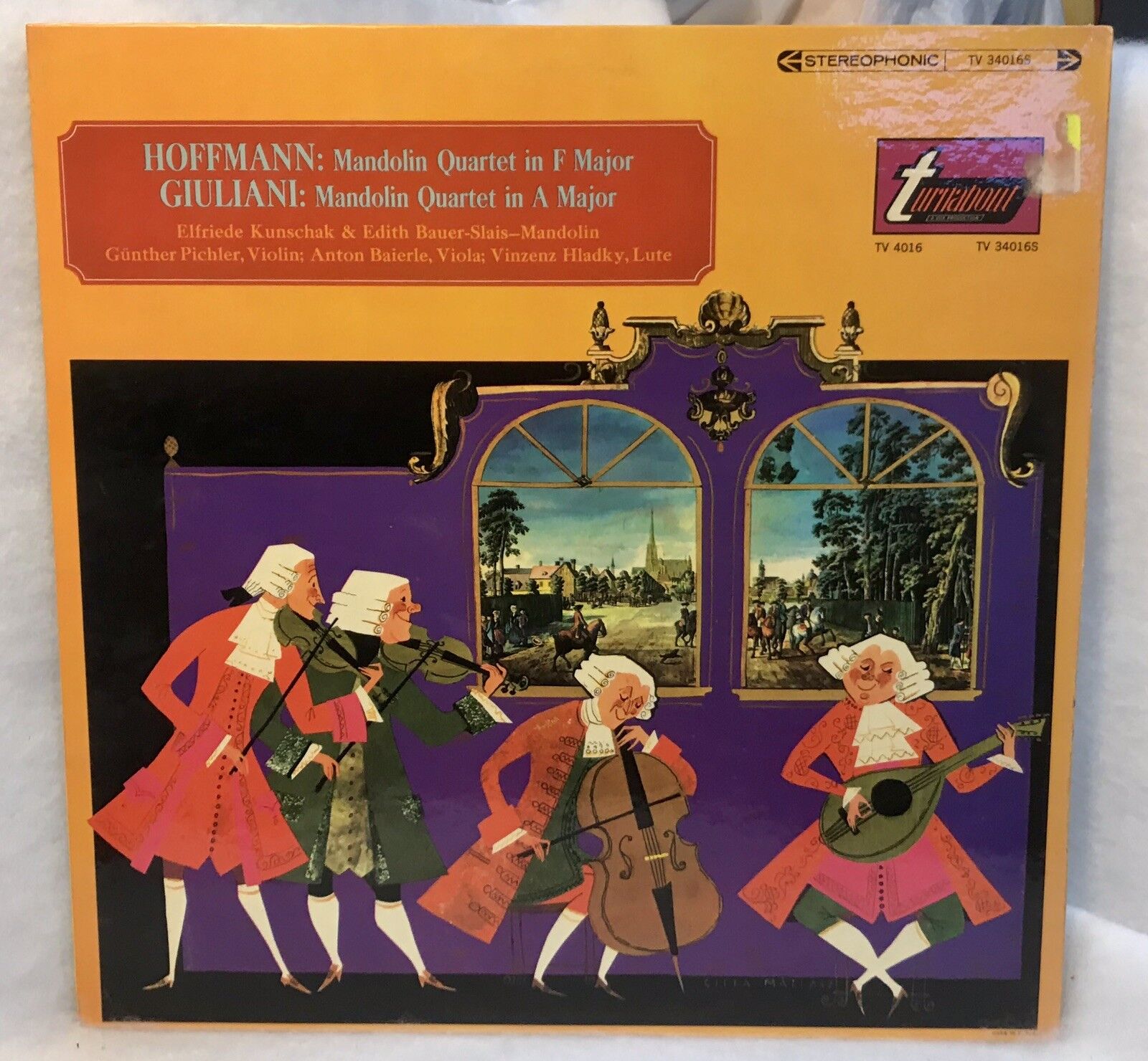 Vintage Hoffman And Giuliani - Mandolin Quartet In F And A Major - Vinyl LP