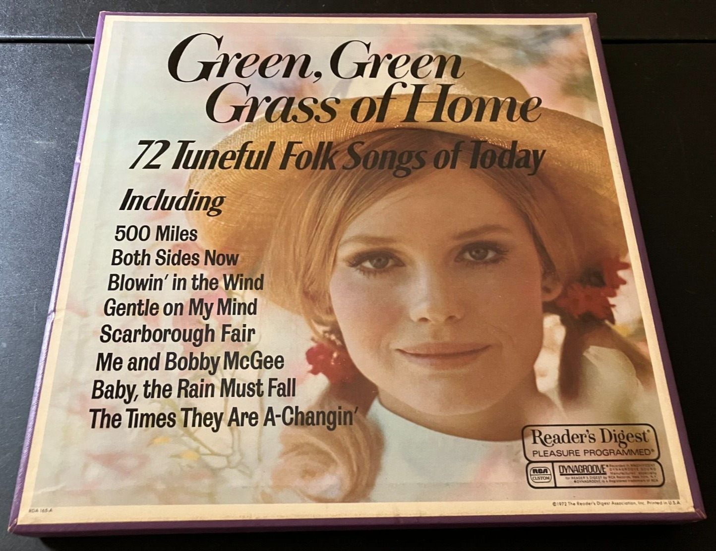 Vintage Green, Green Grass of Home Folk Songs - 5 Vinyl Record Box Set