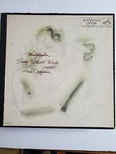 MENDELSSOHN SONGS WITHOUT WORDS, ANIA DORFMANN - 3 LP LM-6128 picture
