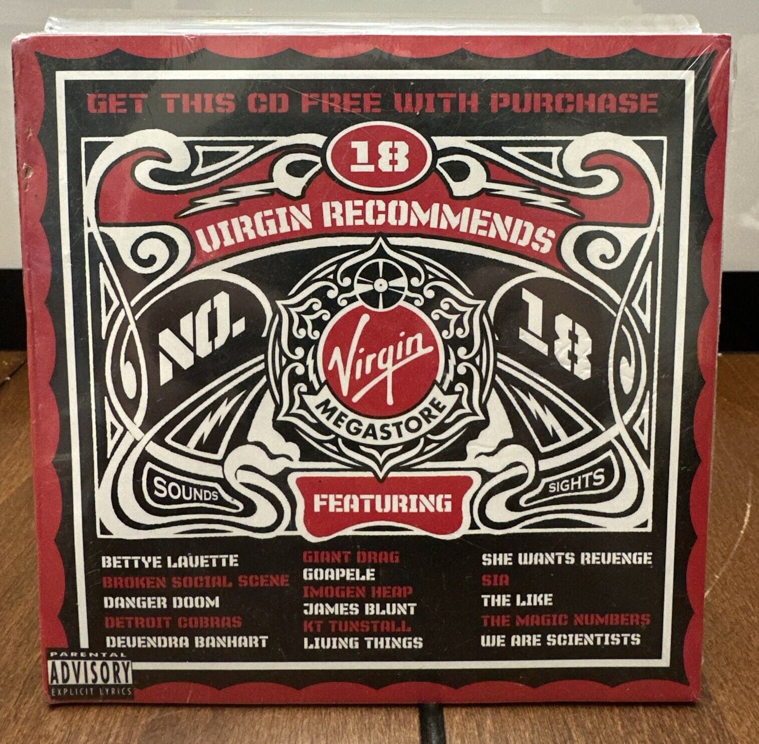 Virgin Records VIRGIN RECOMMENDS #18 Various Artists Promo CD [PA] New, Sealed