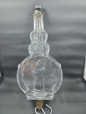 Vintage Guitar Shaped Clear Glass Bottle, Collectible Vintage 1970s Kitchen picture