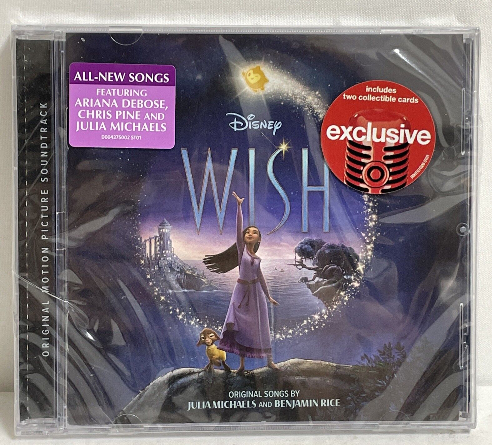 DISNEY: WISH -OST (CD 2023) SEALED*12 TRACKS- TWO BONUS CARDS* V