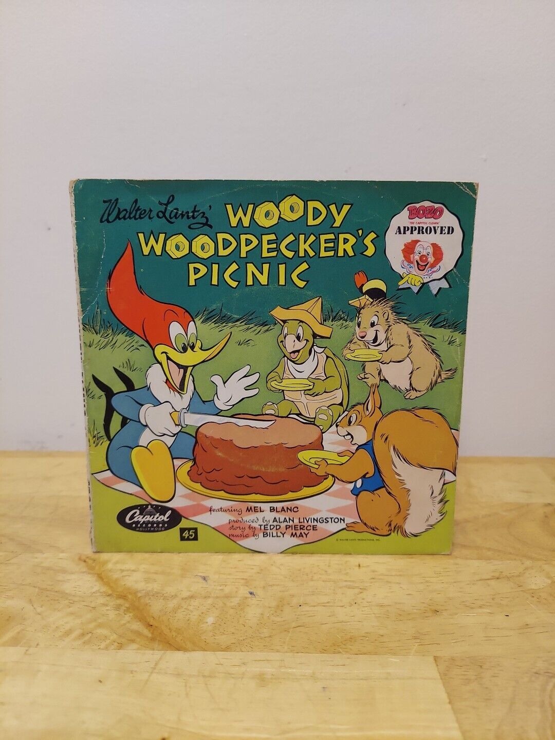 Vintage Woody Woodpecker\'s Picnic Capitol Records 45RPM