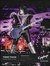 KISS Tommy Thayer Signature Epiphone Electric Blue Les Paul guitar advertisement picture