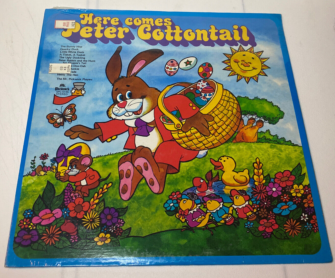 1975 FACTORY SEALED - Here Comes Peter Cottontail, Vinyl LP Record, Easter Bunny