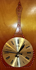 Vintage Guitar Shape Wall Clock Arabesque 1960's with key picture