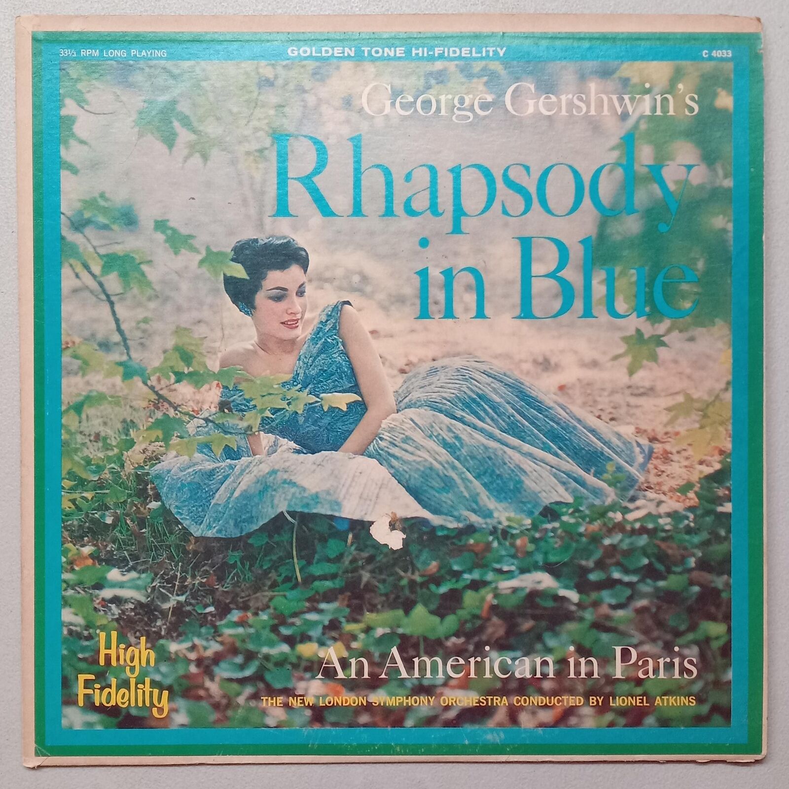 GEORGE GERSHWIN\'S RHAPSODY IN BLUE NEW LONDON SYMPHONY ORCHESTRA VINYL LP 105-61