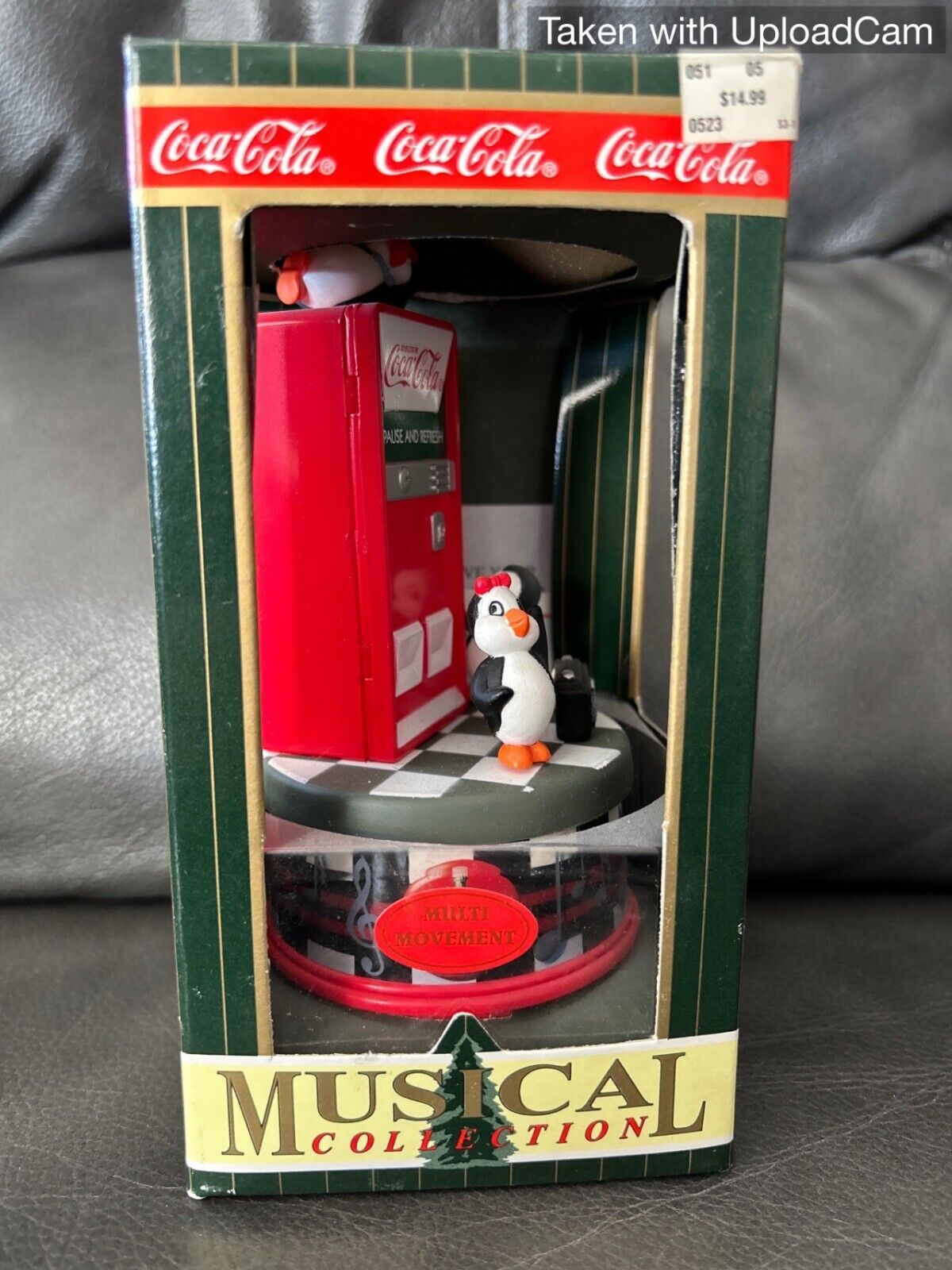 Vintage Coca-Cola Musical Collection NIB Music Box Penguins Coke Machine NEW