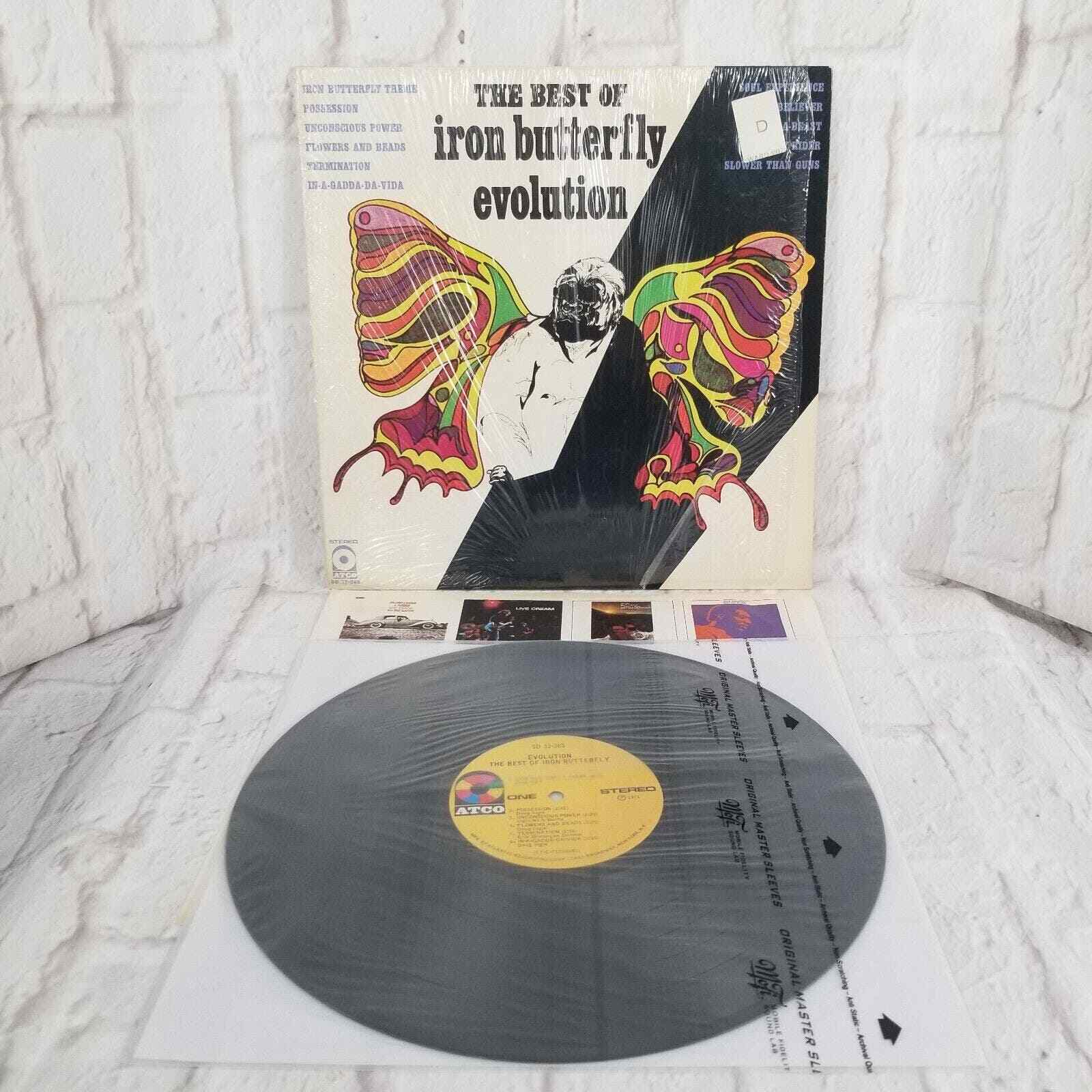 THE BEST OF IRON BUTTERFLY EVOLUTION LP SD 33 369 shrink 1971 atco