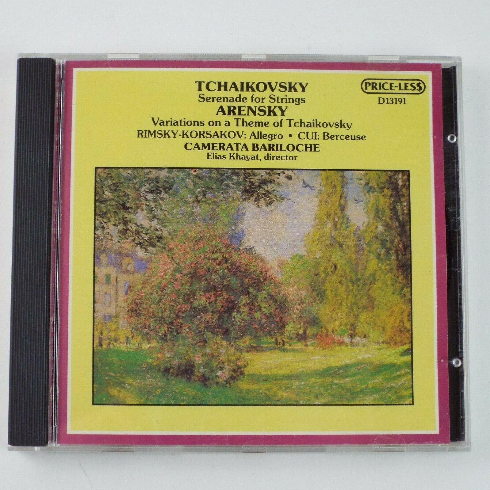 Tchaikovsky Serenade Camerata Bariloche Price-Less CD 1987 D13191 Arensky Rimsky