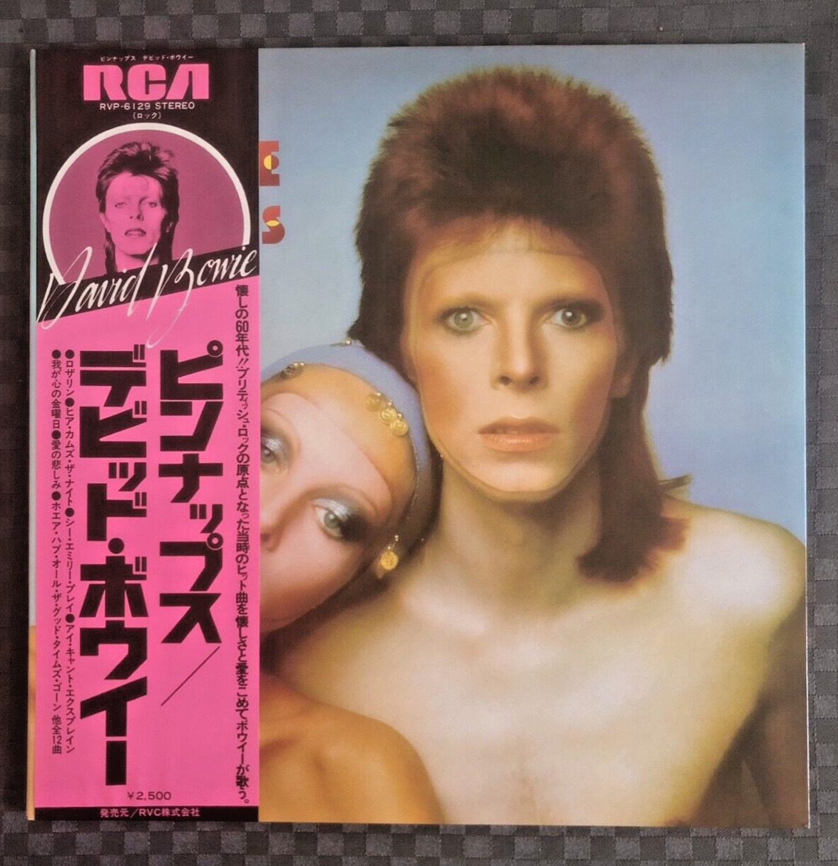 DAVID BOWIE Pin-Ups LP JAPAN 1976 W/OBI Strip RVP-6129 RCA Records
