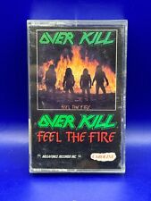 Overkill - Feel The Fire - Cassette Tape Megaforce Records picture