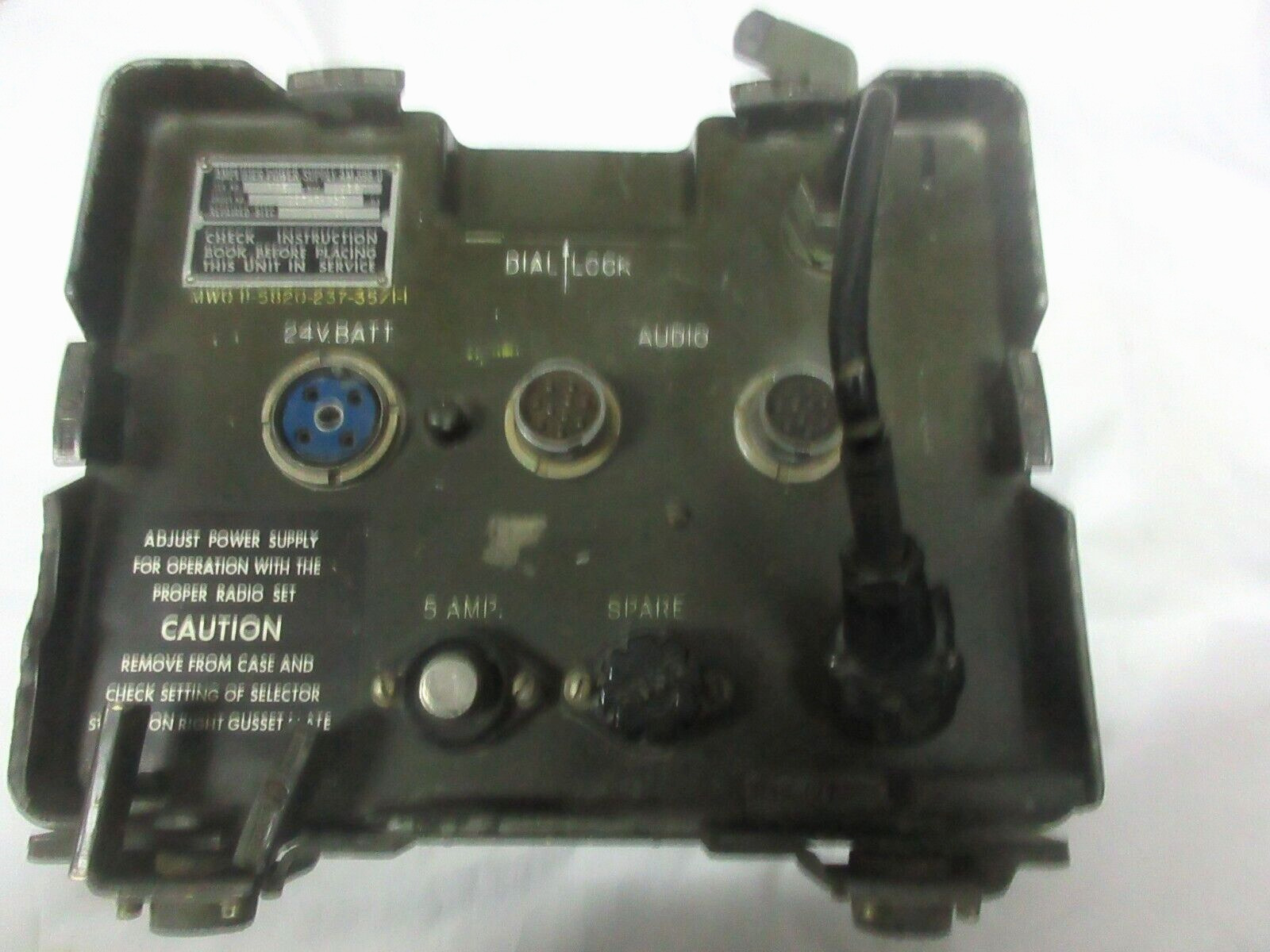 UNIQUE AMPLIFIER POWER SUPPLY AM-598/U US MILITARY USE BY GREEK ARMY COMPLETE