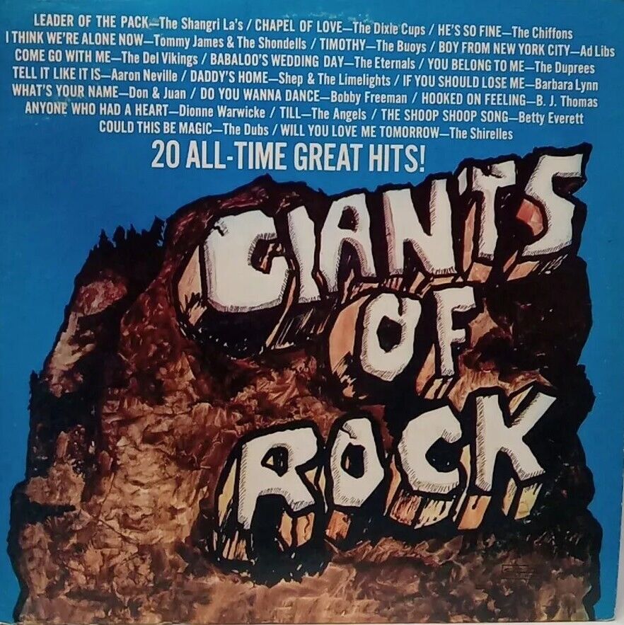 The Giants of Rock and Roll - 20 All-Time Great Hits (1972 Vinyl Record)