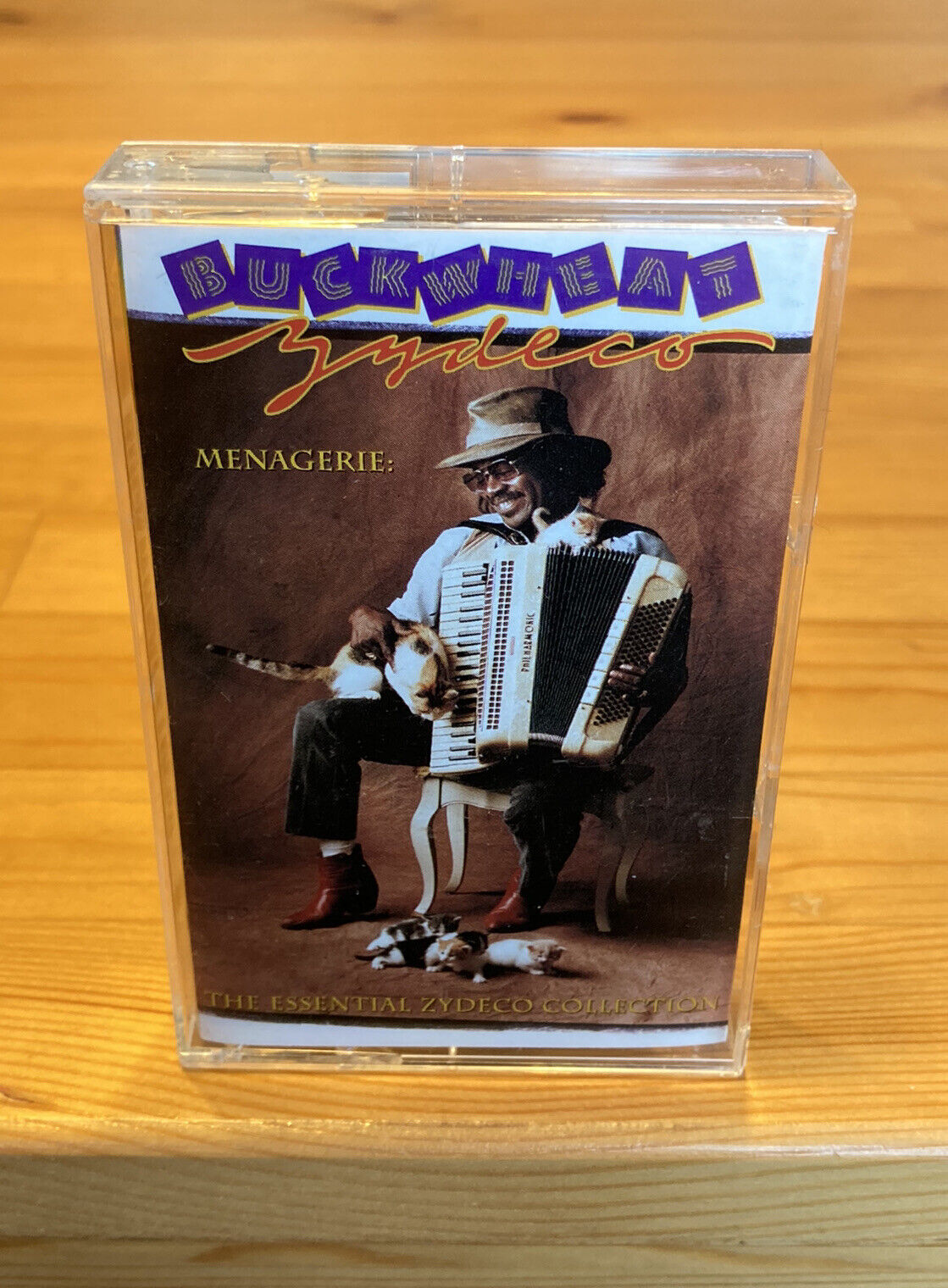 Vtg 1993 Menagerie Essential Collection BUCKWHEAT ZYDECO Cassette Tape Mango 90s