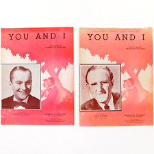 Vintage Sheet Music  Lot-2, You And I, Maxwell House Coffee-Time Theme 1941 picture