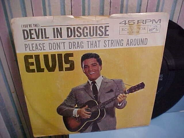 Elvis Presley - NM VINYL & VG+ PIC SLEEVE & EX AUDIO - Devil In Disguise