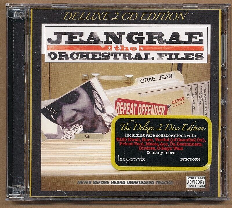 Jean Grae - The Orchestral Files [Dirty Version] RARE out of print CD + DVD \'08