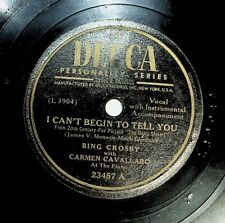 1945 Bing Crosby Carmen Cavallaro Cant Begin Tell You In Love With Me 78 Record picture