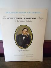 SOUVENIR BOOK OF SONGS FROM THE STEPHEN FOSTER STORY OF BARDSTOWN, KENTUCKY picture
