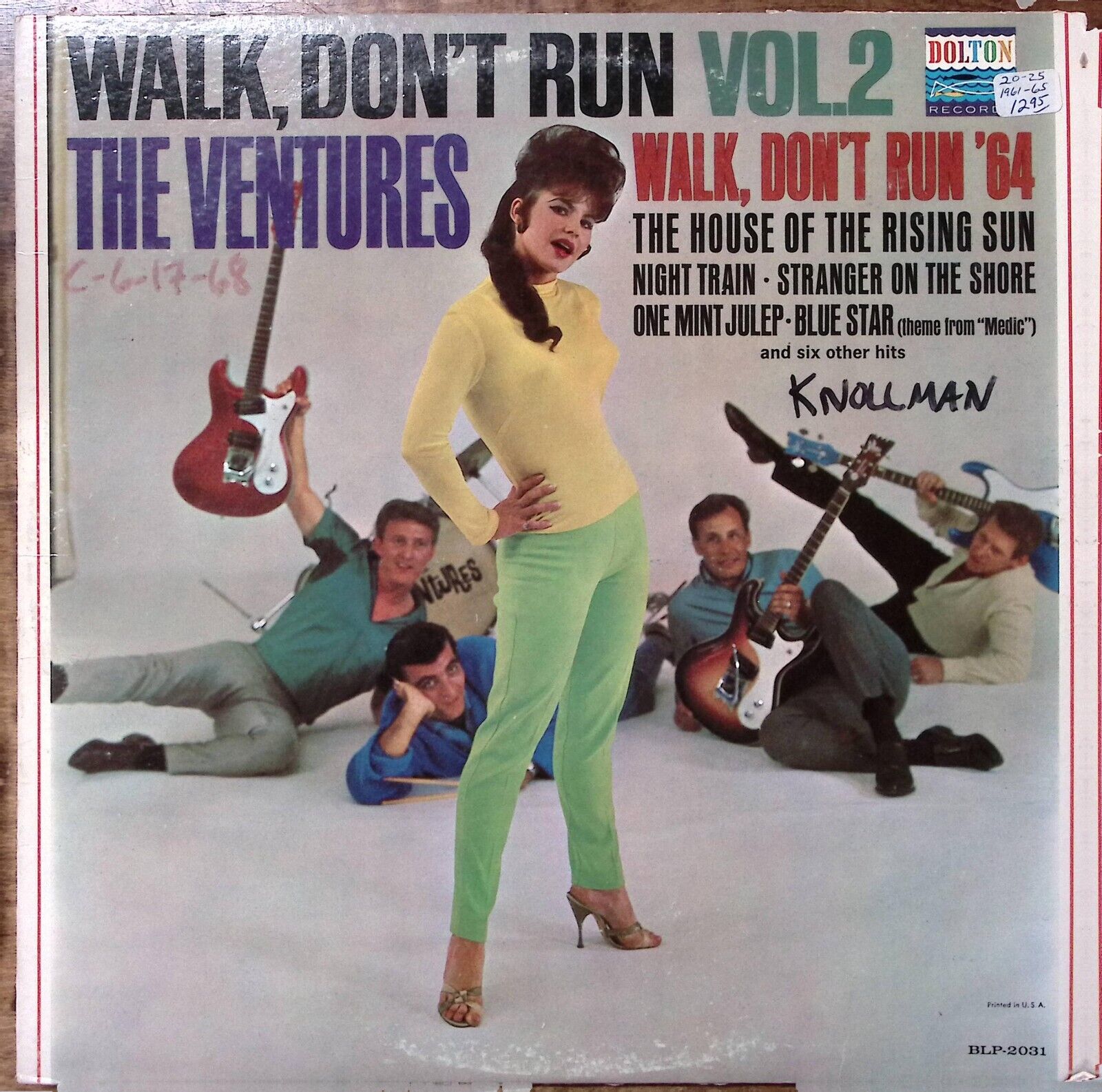 THE VENTURES WALK, DON'T RUN VOL.2 DOLTON RECORDS VINYL LP 195-1