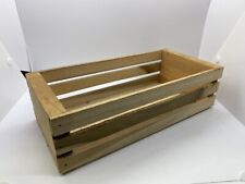 Vintage Wood Wooden Audio Cassette Tape Holder Tape Storage Box Crate picture