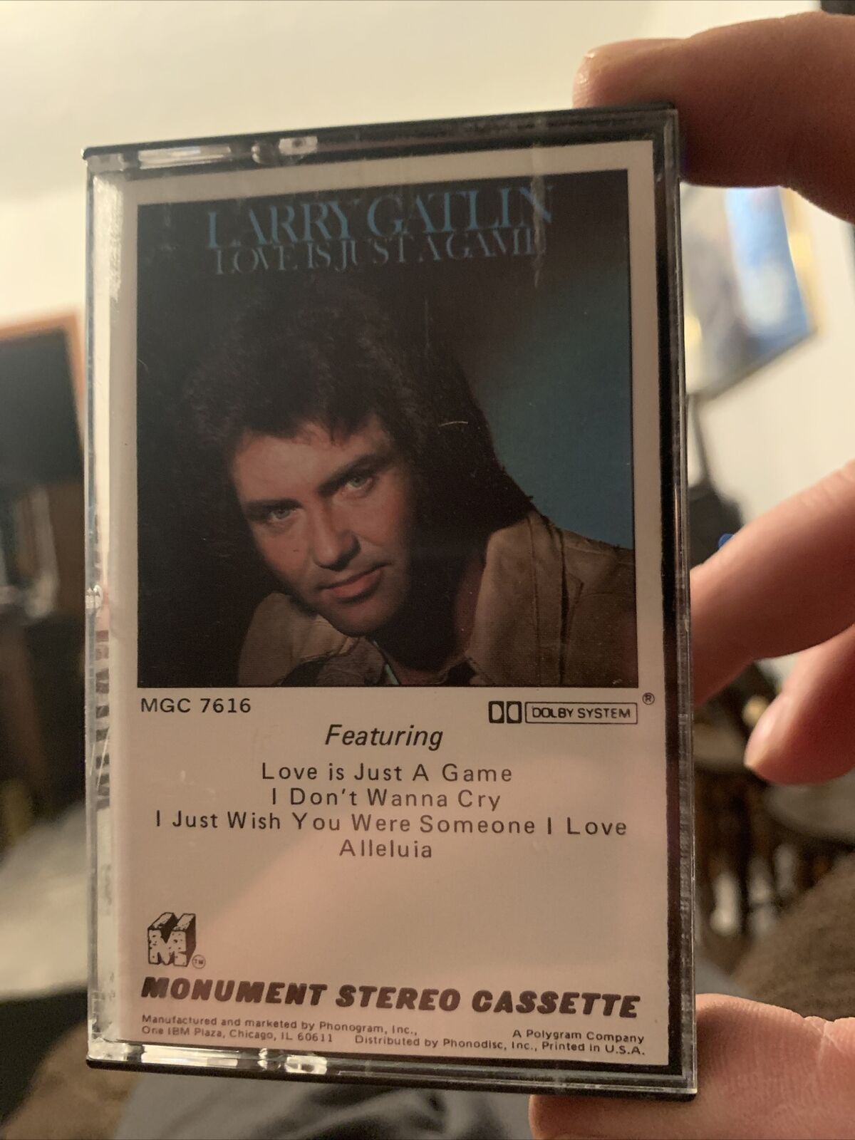 Larry Gatlin Love is Just a Game Cassette Tape Vintage 1977 Fast Shipping