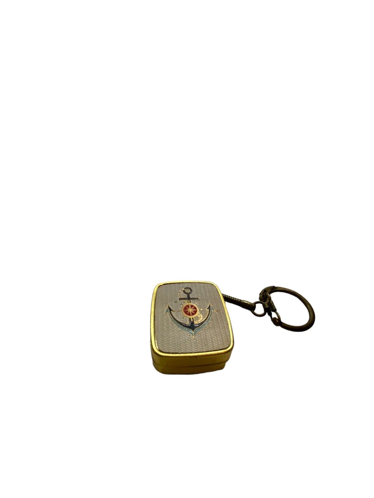 vintage Clover music box keychain anchor Nautical Works