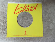  sleeve only ISLAND RED  YELLOW   45 record company sleeve picture