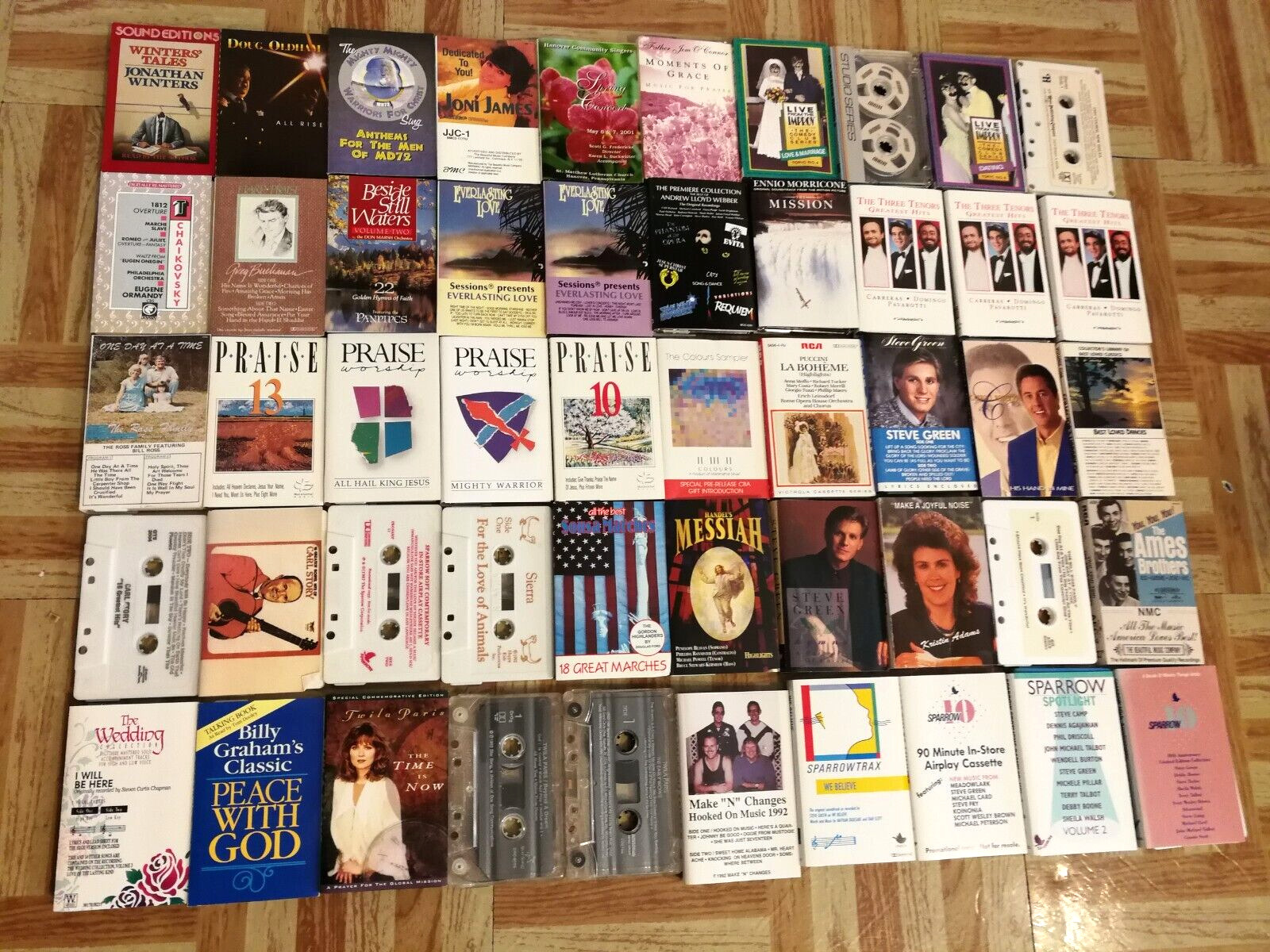 50 Vtg Cassette Tape Lot For Arts & Crafts DIY Decor Nostalgia Party Bulk Retro