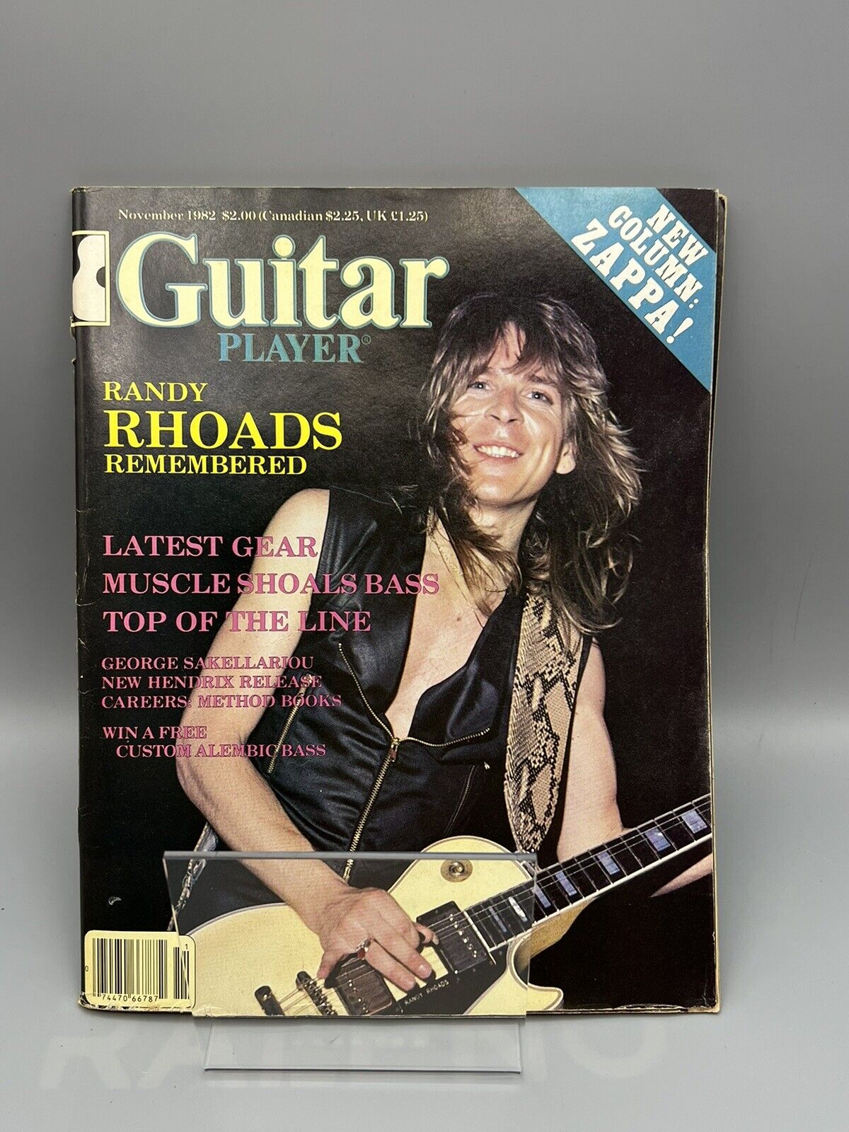Magazine/Vintage Guitar Player Nov. 1982 Randy Rhoads