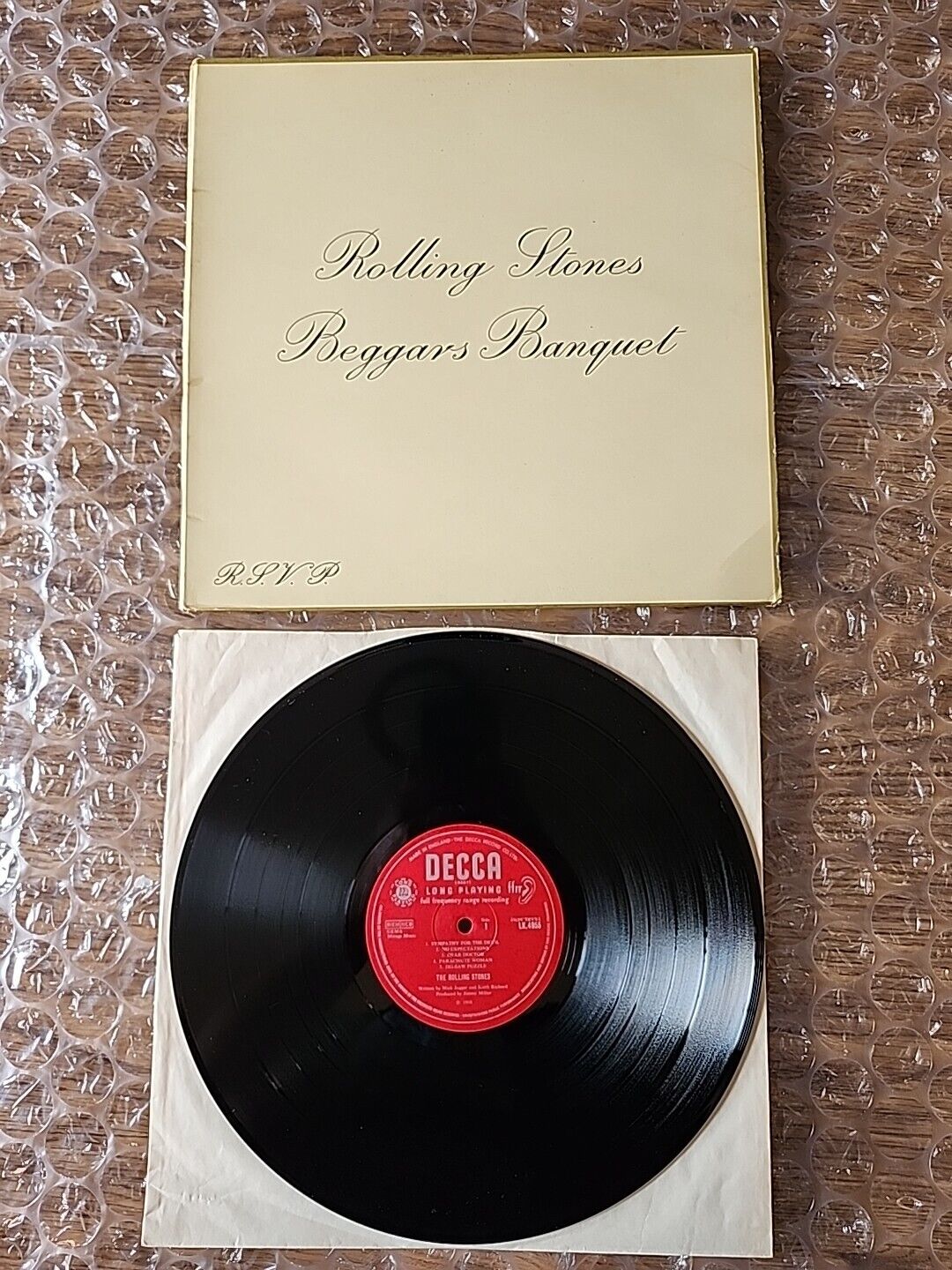 The Rolling Stones \'Beggars Banquet\' 1968 1st press UK mono LP  very good+ cond