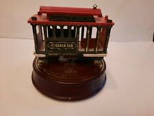Vintage Cable Car Turn Table San Francisco California Music Box.  picture