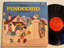 Walt Disney Pinocchio LP Disneyland Mono 1969 + Book VG+ picture