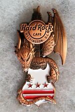 HARD ROCK CAFE WASHINGTON DC 3D DRAGON & FLAG GUITAR SERIES PIN # 609474 picture