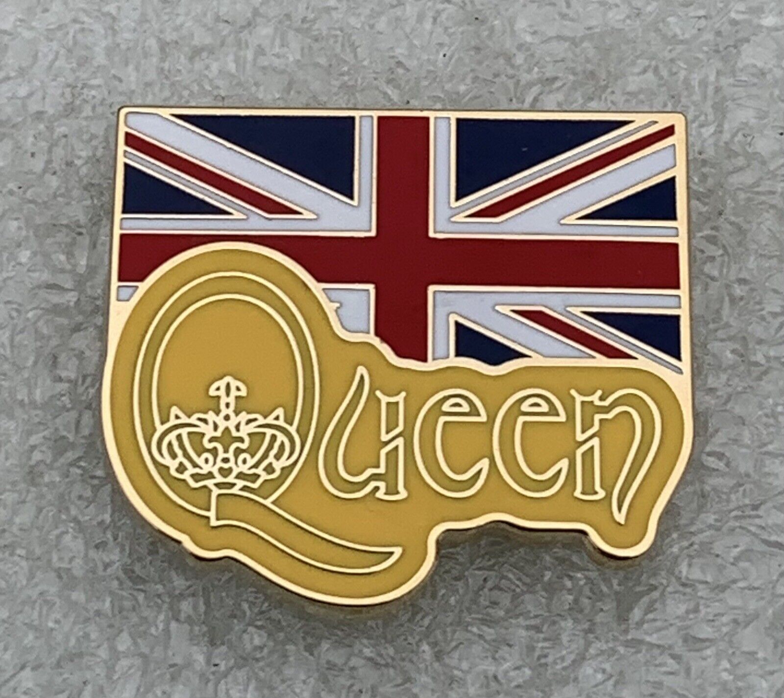 Very Rare Queen  Enamel Badge - 1970’s 80’s Pop Rock Music Icons - May & Mercury