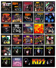 KISS multi pack of 28 REFRIGERATOR MAGNETS - Casablanca singles record sleeves picture